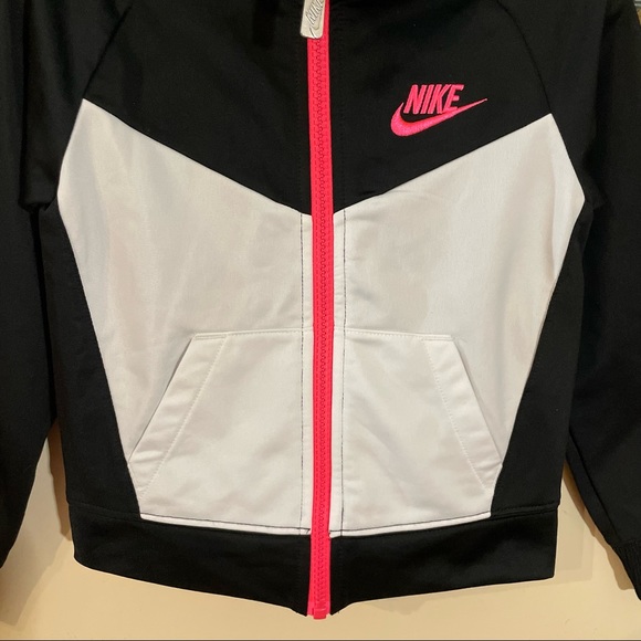 Nike Kids Black and White Zip-Up Jacket - Picture 6 of 11